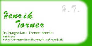 henrik torner business card